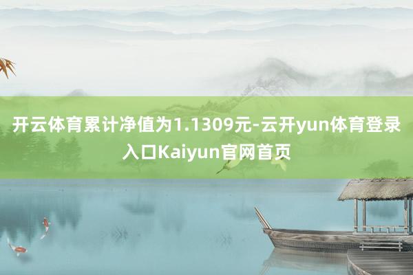 开云体育累计净值为1.1309元-云开yun体育登录入口Kaiyun官网首页